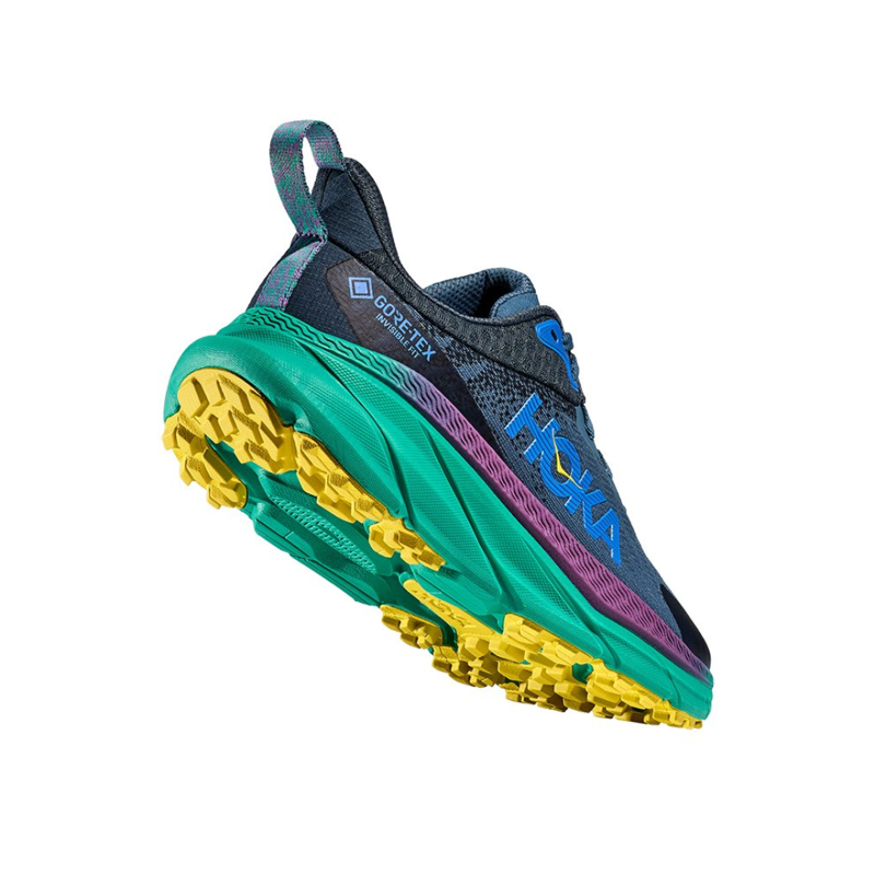 Hoka Mens Challenger ATR 7 GTX in Real Teal / Tech Green-2