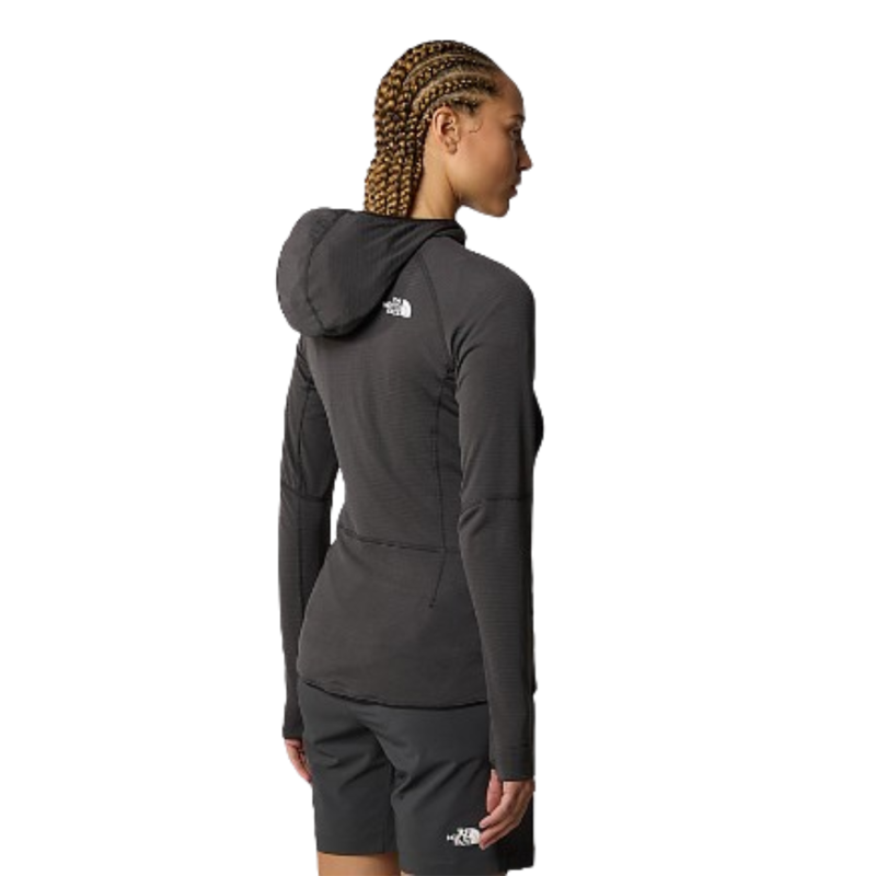 The North Face Womens Bolt Polartec Hoody in Asphalt Grey / TNF Black-1