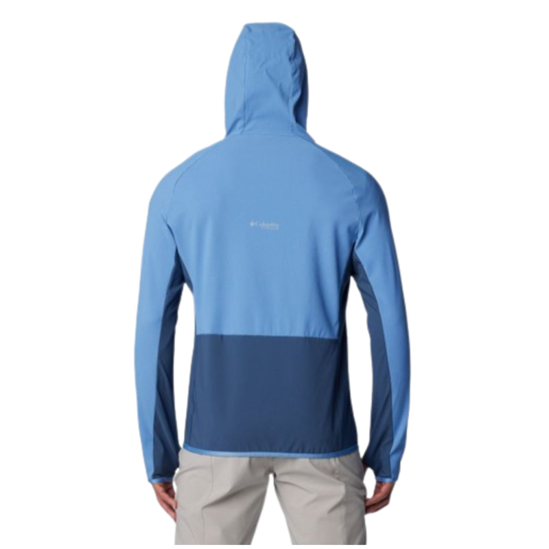 Columbia Mens Spectre Ridge Full Zip Hooded Tech Fleece in Skyler / Dark Mountain-1