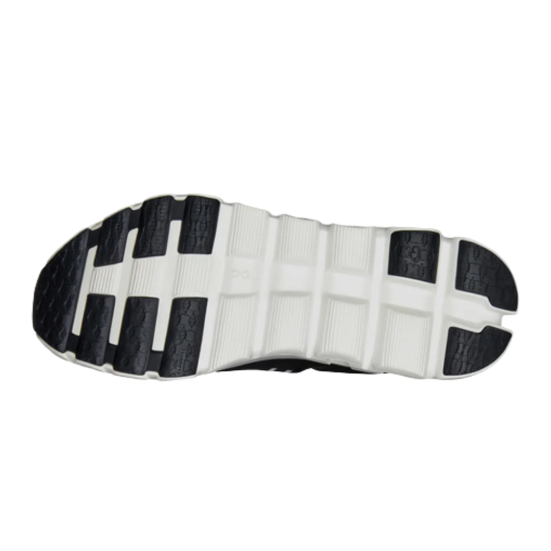 On Mens Cloudflow 4 in Black / White-1