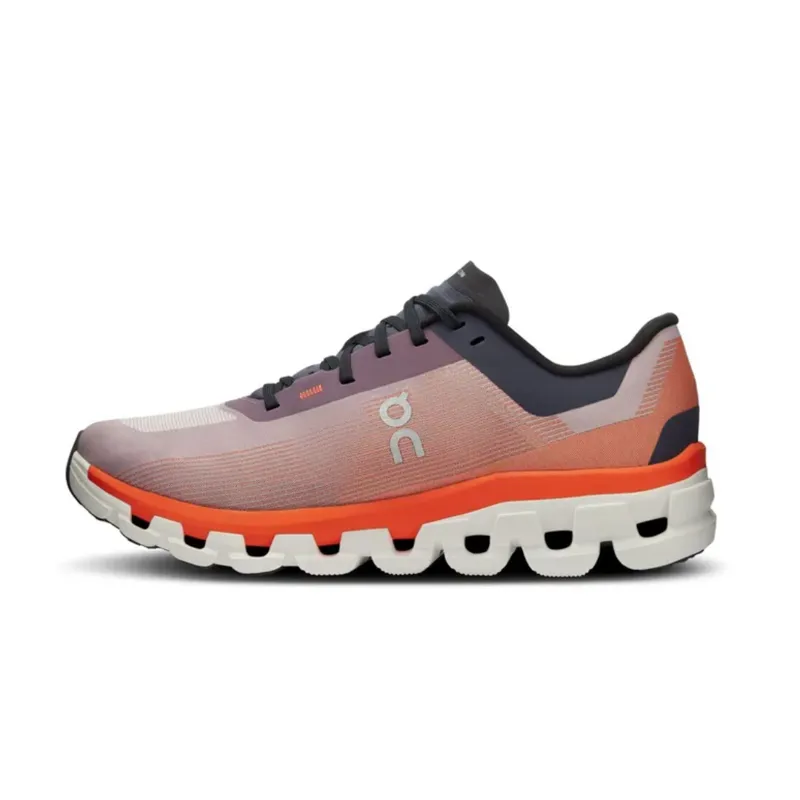 On Womens Cloudflow 4 in Quartz / Flame