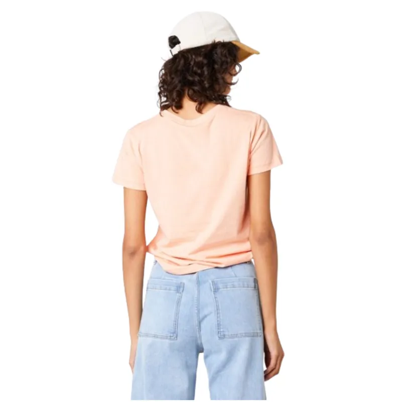 Rip Curl Womens Re-Entry Crew Tee in Peach Nectar-1