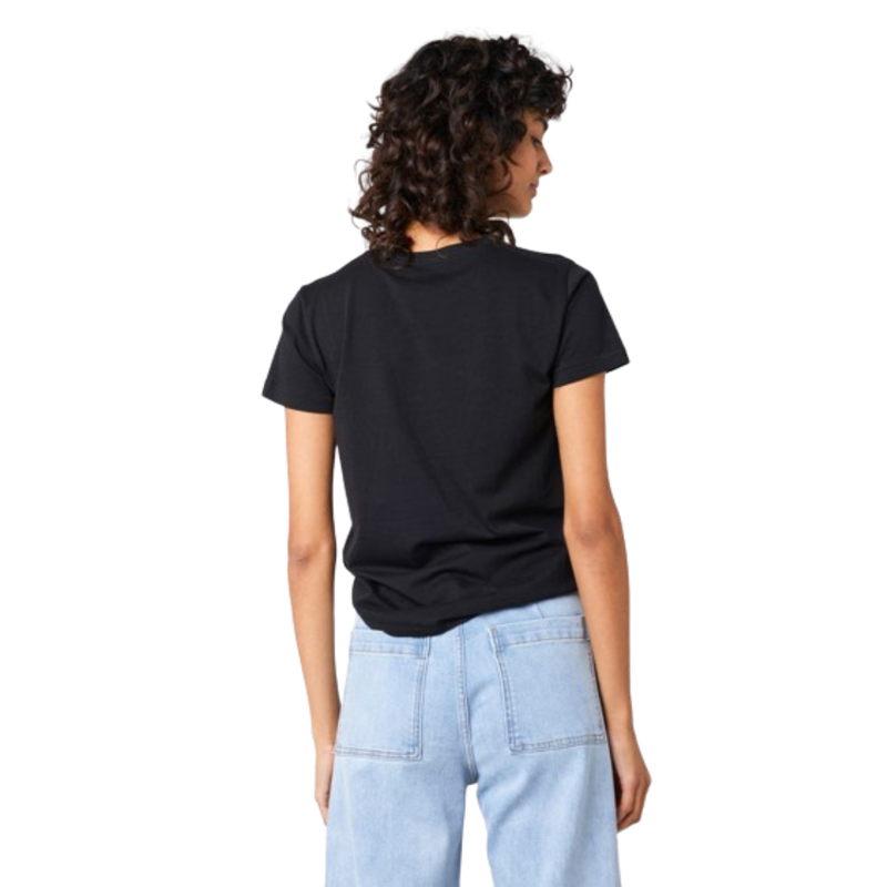 Rip Curl Womens Re-Entry Crew Tee in Black-1