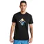 Kathmandu Mens Horizon Print Organic Cotton Short Sleeve Tee in Black