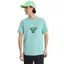 Kathmandu Mens Horizon Print Organic Cotton Short Sleeve Tee in Splash