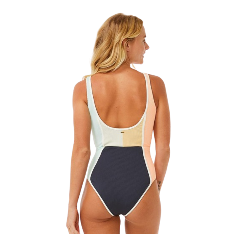 Rip Curl Womens Block Party Splice Good One Piece in Multico-1