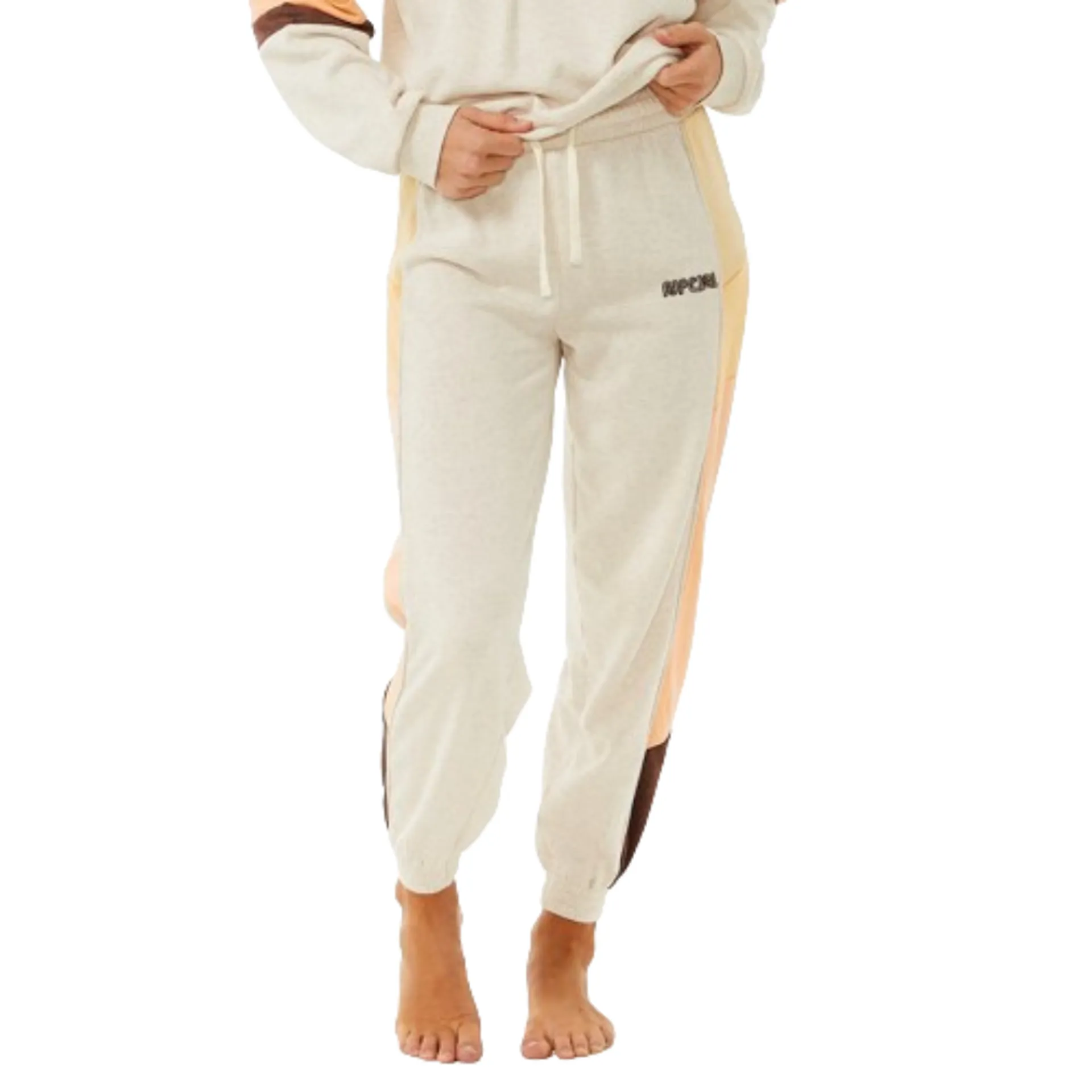 Rip Curl Womens Surf Revival Track Pant in Oatmeal Marle