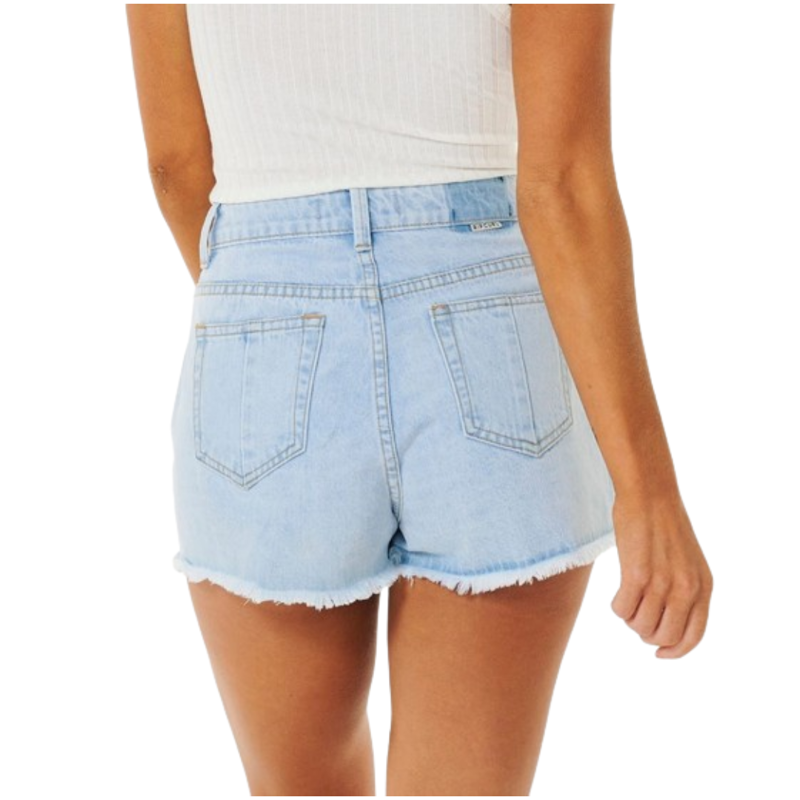 Rip Curl Womens Amy High Waist Short in Light Blue-1