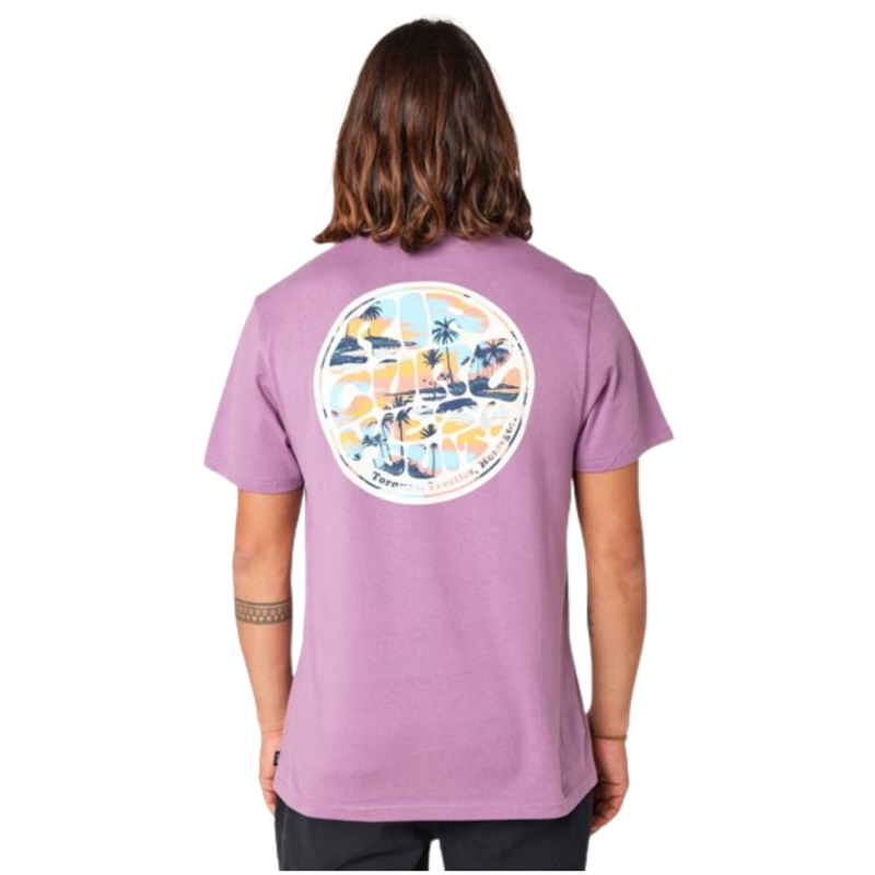 Rip Curl Mens Passage Tee in Dusty Purple-1