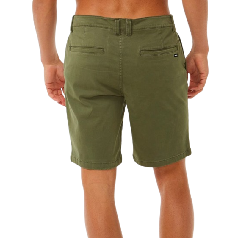 Rip Curl Mens Classic Surf Chino Walkshort in Dark Olive-1
