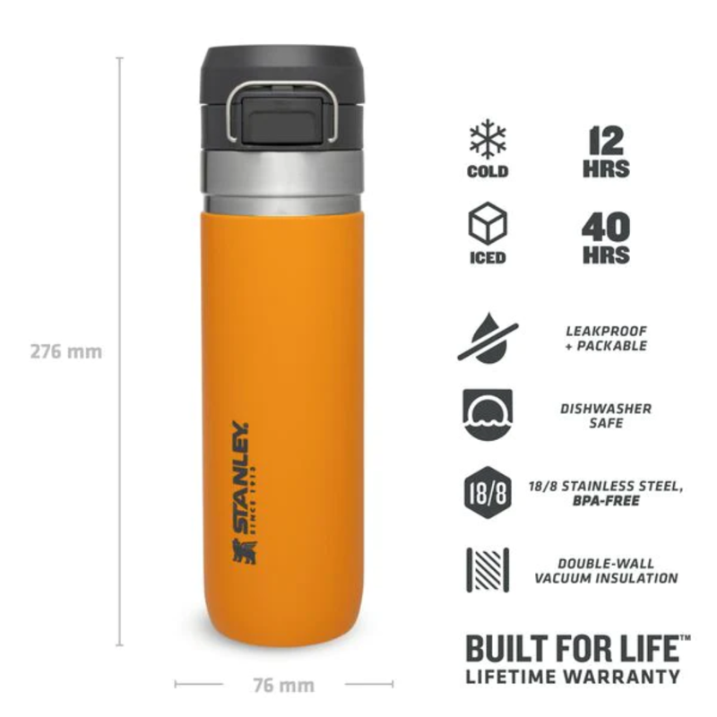 Stanley Quick-Flip Water Bottle 0.7L in Saffron-1