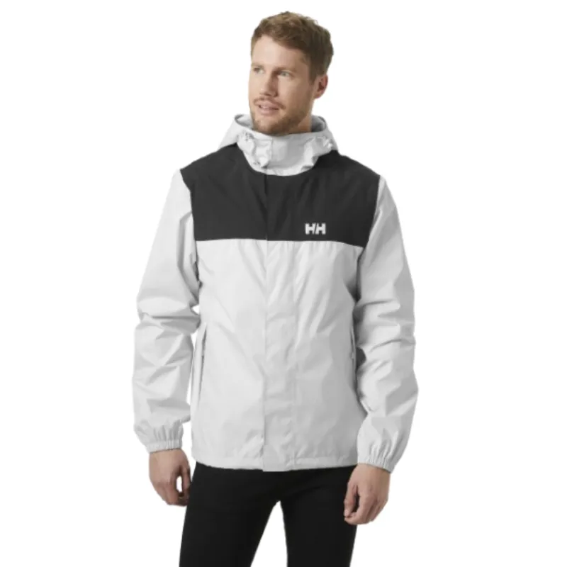 Helly Hansen Mens Vancouver Rain Jacket in Nimbus Cloud