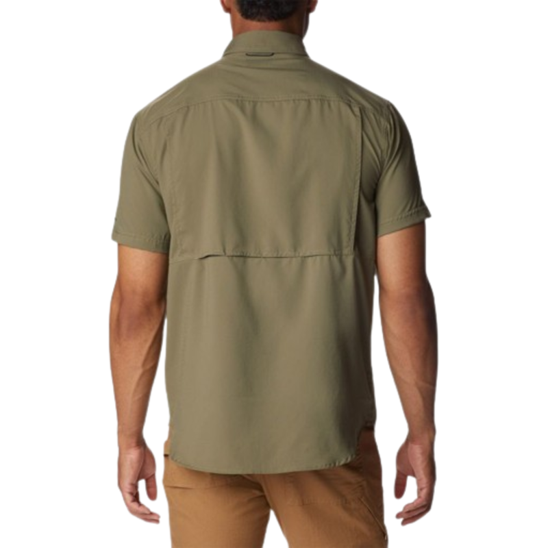 Columbia Mens Silver Ridge Utility Lite Short Sleeve in Stone Green-1
