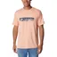 Columbia Mens Kwick Hike Graphic Short Sleeve Tee in Apricot Fizz Heather / CSC Box Treeline