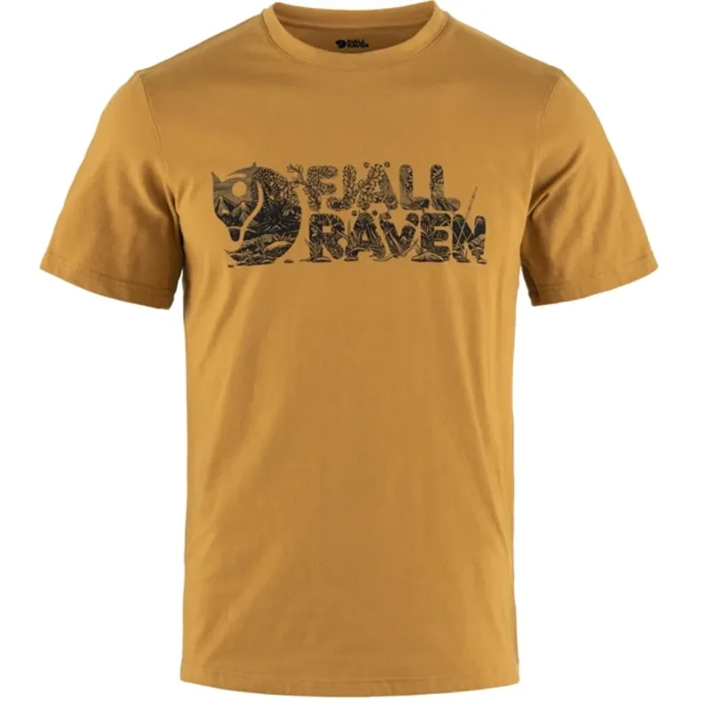 Fjallraven Men's Lush Logo T-shirt in Acorn