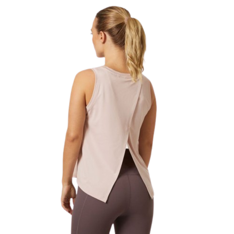 Helly Hansen Womens Tech Split Back Tank 2.0 in Pink Cloud-1