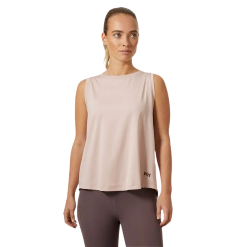 Helly Hansen Womens Tech Split Back Tank 2.0 in Pink Cloud