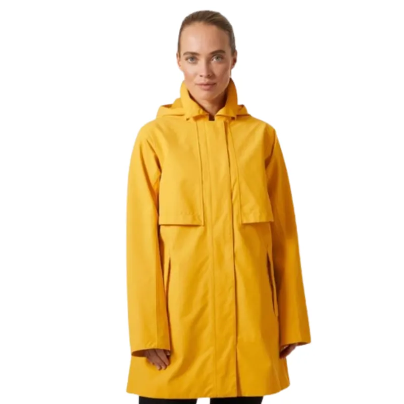 Helly Hansen Womens Lilja Rain Coat in Essential Yellow
