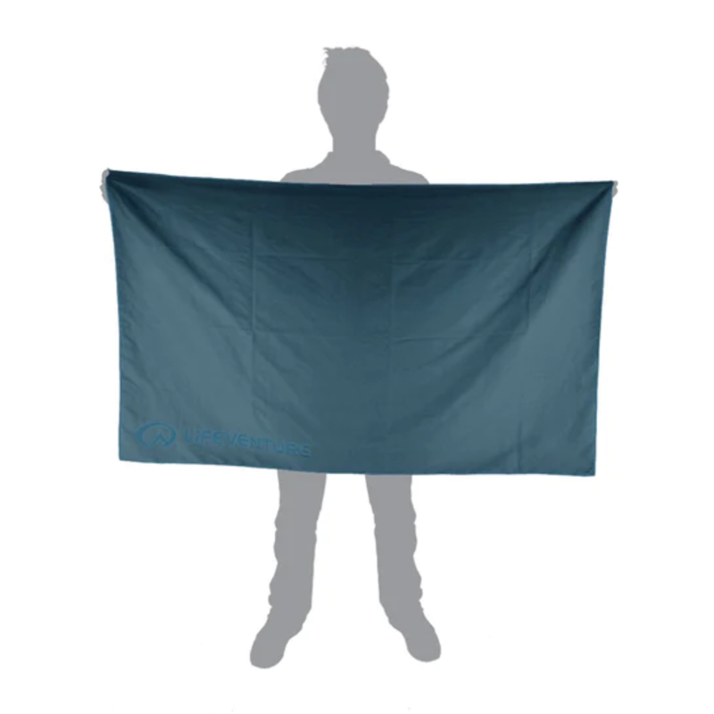 Lifeventure Recycled SoftFibre Trek Towel in Navy -1