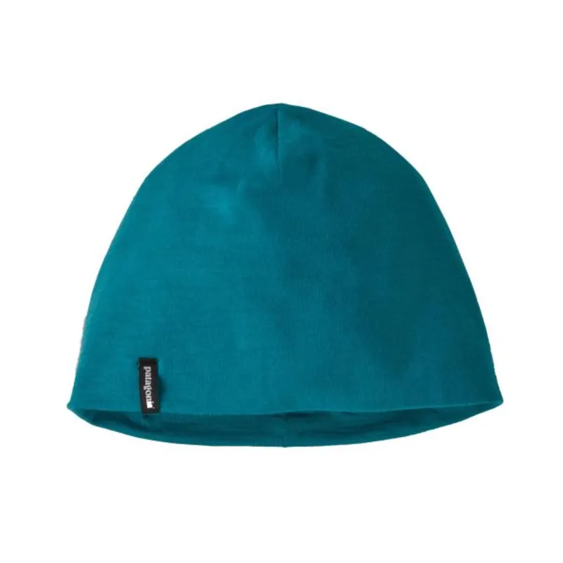 Patagonia Overlook Merino Wool Liner Beanie in Belay Blue