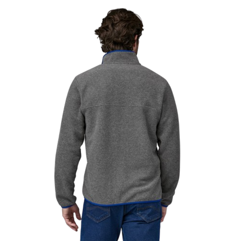Patagonia Mens LW Synch Snap-T Pullover in Nickel Passage Blue-1
