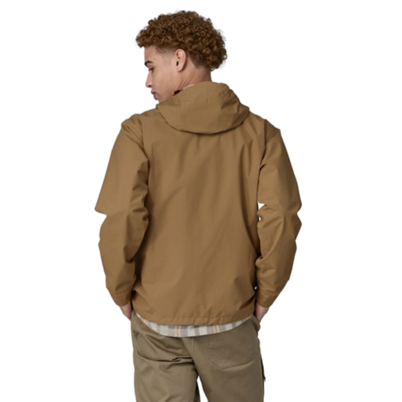 Patagonia Mens Jackson Glacier Rain Jacket in Grayling Brown-1