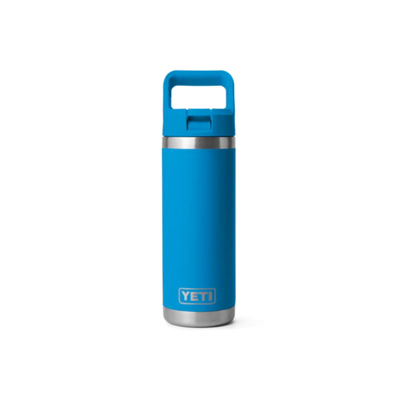 Yeti Rambler C 18oz Straw Bottle in Big Wave Blue