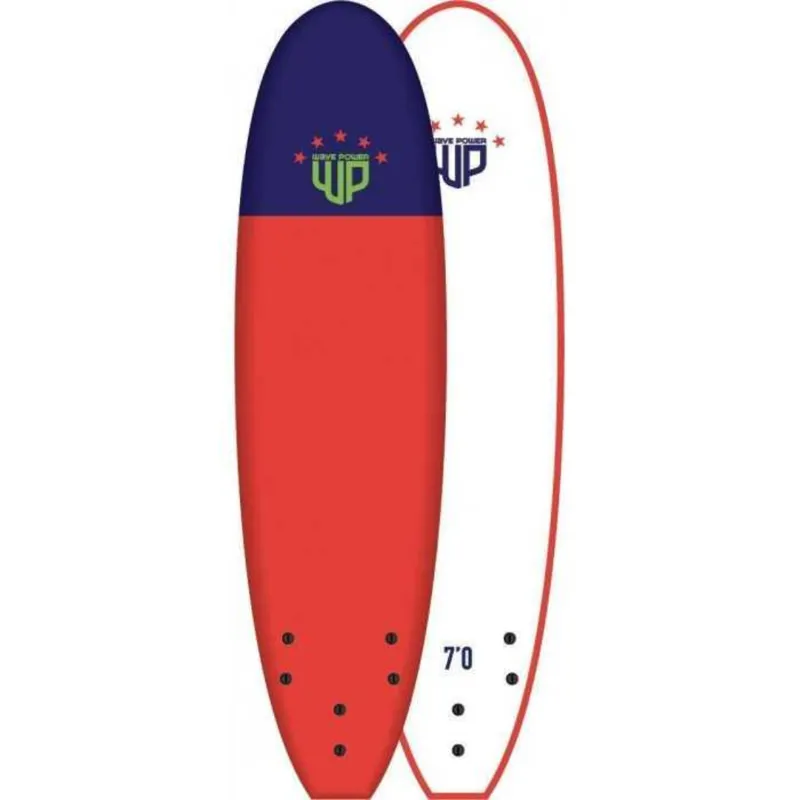 Wave Power 0700 SOFTY EPS Surf Board 7'0 Red/Navy
