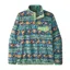 Patagonia Mens LW Synch Snap-T Pullover in High Hopes Geo / Salamander Green