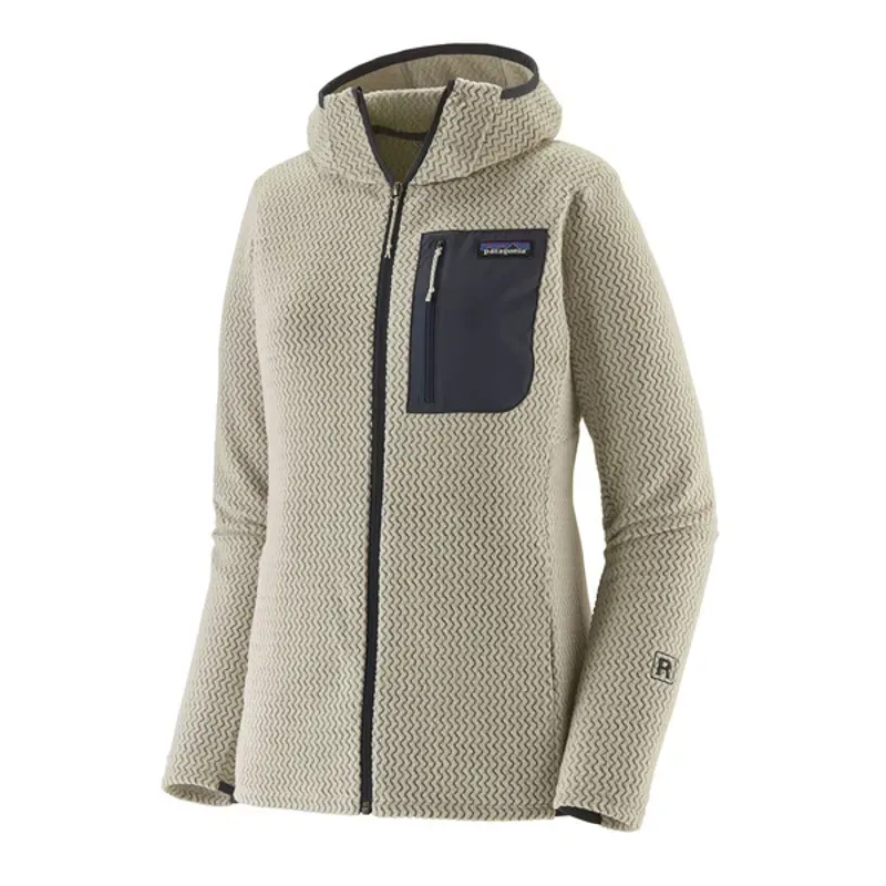 Patagonia Women's R1 Air Full Zip Hoody in Wool White