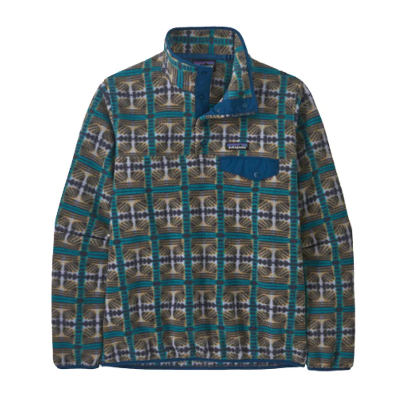 Patagonia Women's Lightweight Synchilla Snap-T Pullover in Snow Beam Pale Periwinkle